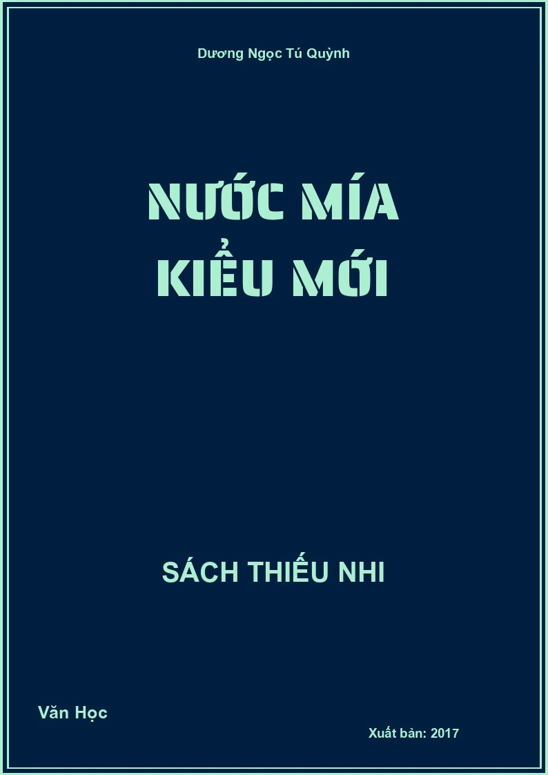 Nước mía kiểu mới