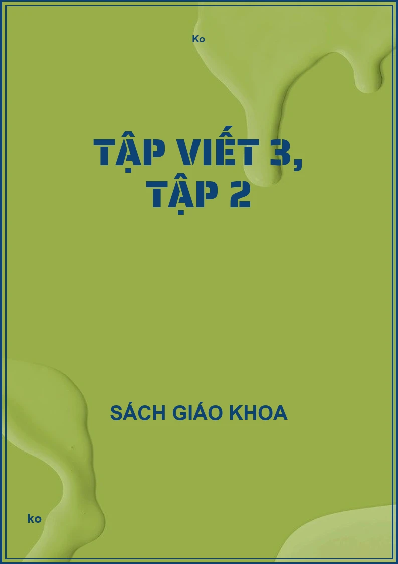 Tập viết 3, tập 2