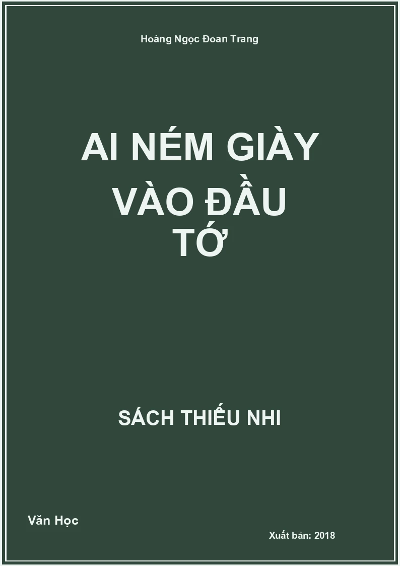 Ai ném giày vào đầu tớ