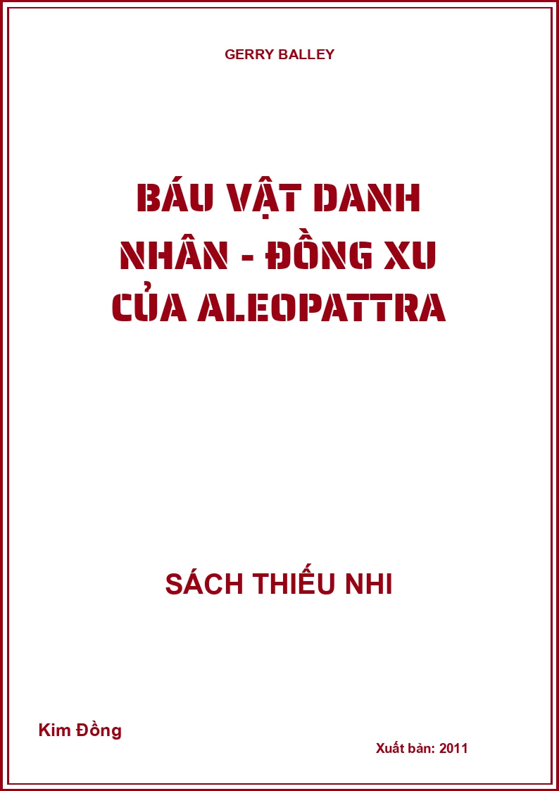 Báu vật danh nhân - Đồng xu của Aleopattra
