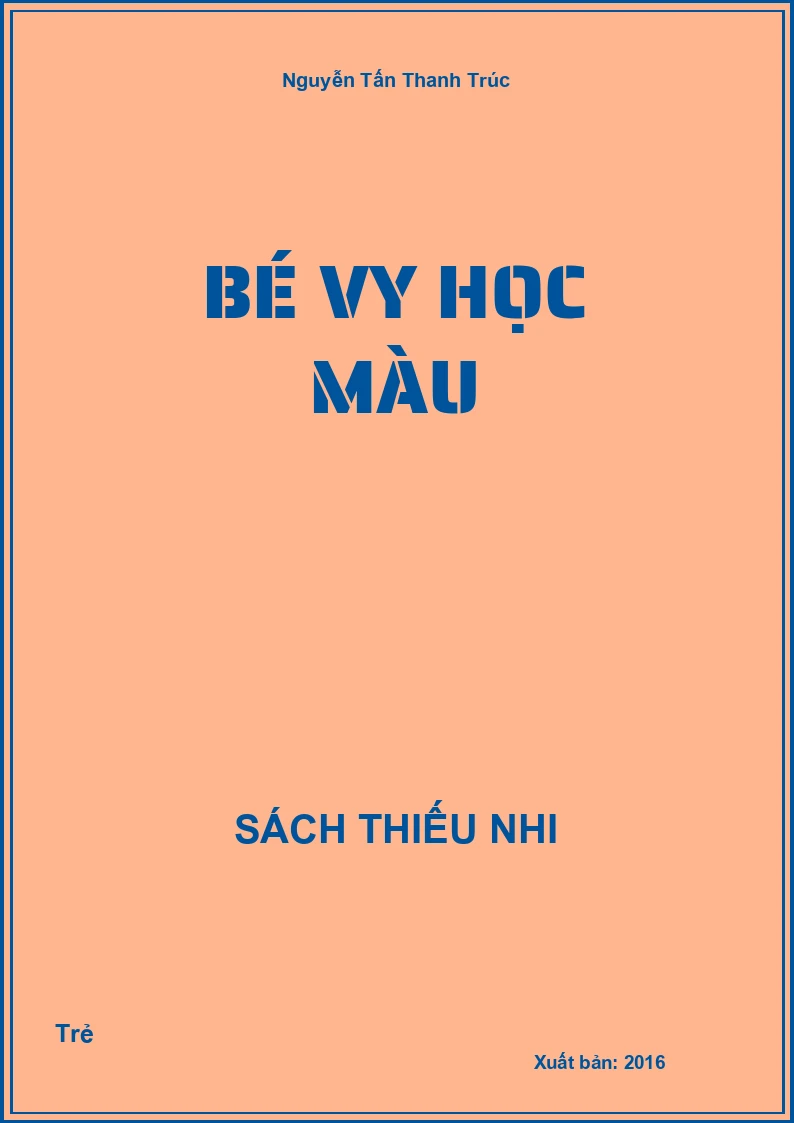 Bé Vy học màu
