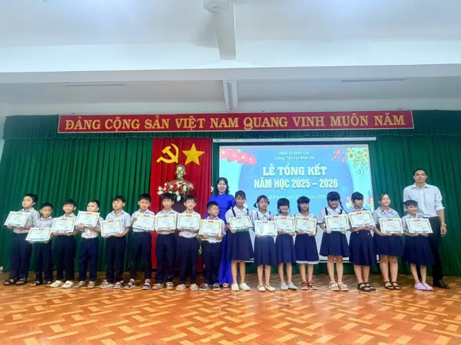 Trường Tiểu học Bình Giã long trọng tổ chức Lễ Tổng kết năm học 2025 - 2026