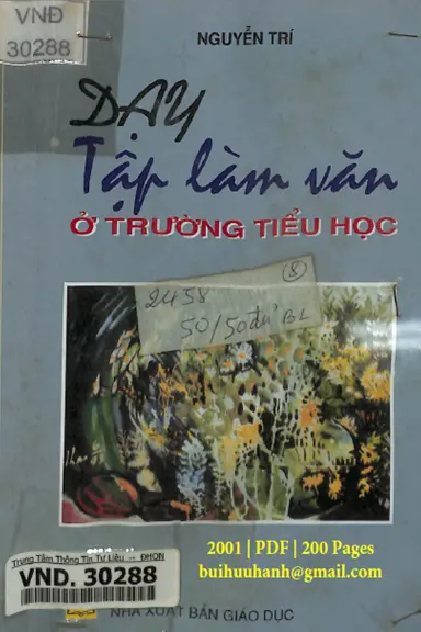 Dạy tập làm văn ở trường tiểu học