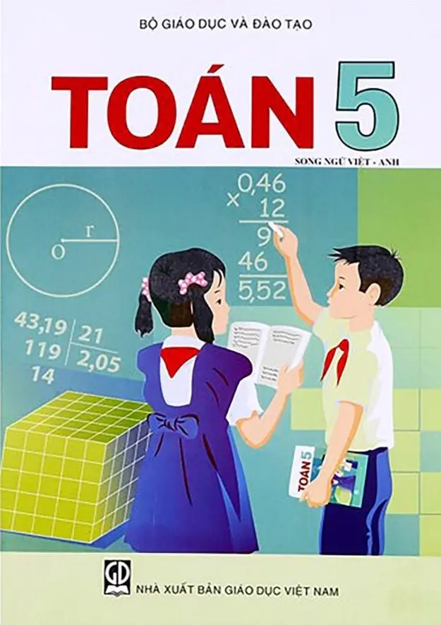 Toán 5 song ngữ Việt - Anh