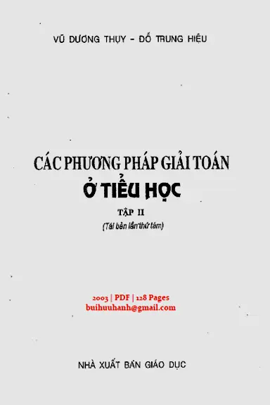 Các phương pháp giải toán ở tiểu học tập 2