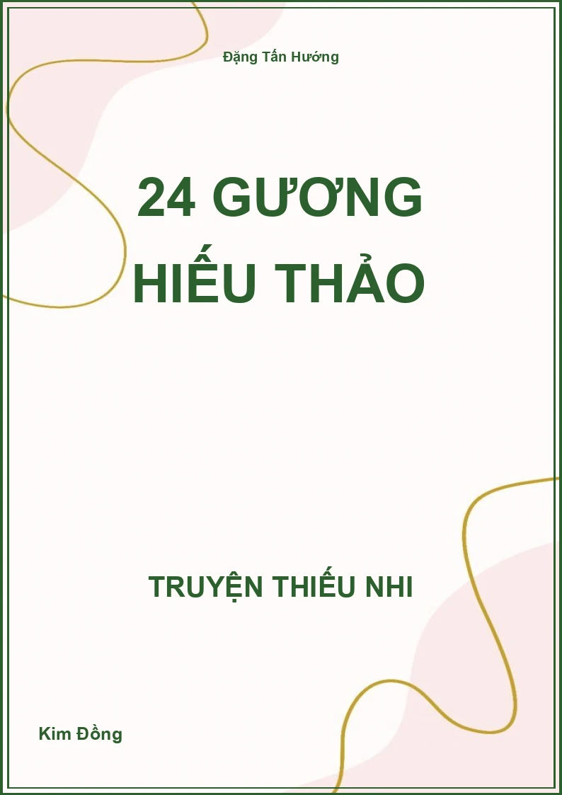 24 gương hiếu thảo