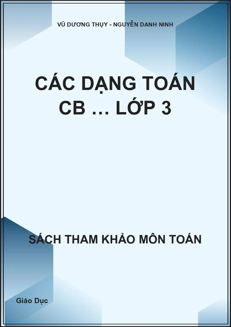 Các dạng toán cb … lớp 3