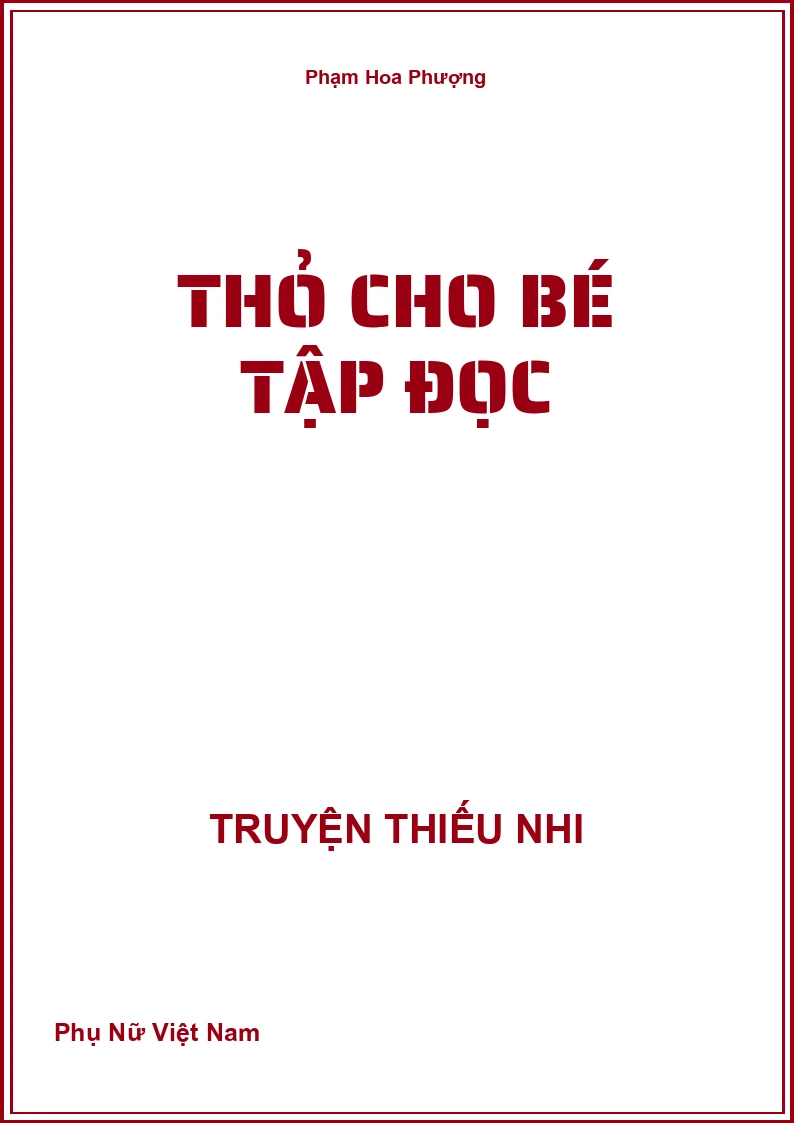 THƠ CHO BÉ TẬP ĐỌC