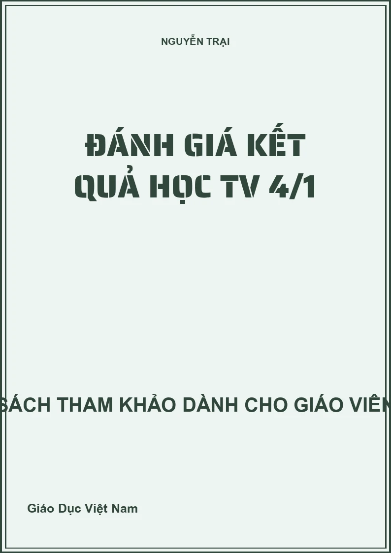 Đánh giá kết quả học TV 4/1