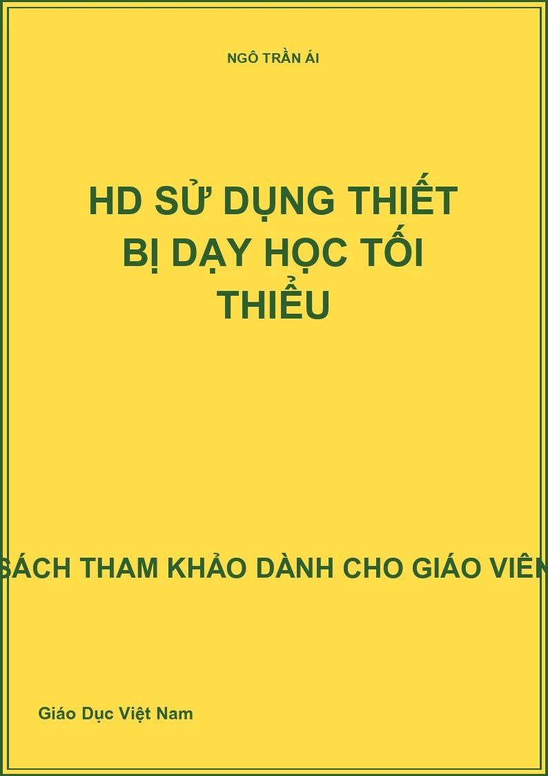 HD sử dụng thiết bị dạy học tối thiểu