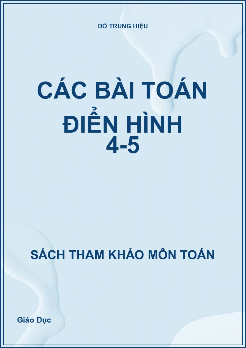 Các bài toán điển hình 4-5