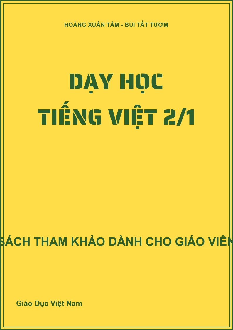 Dạy học Tiếng Việt 2/1
