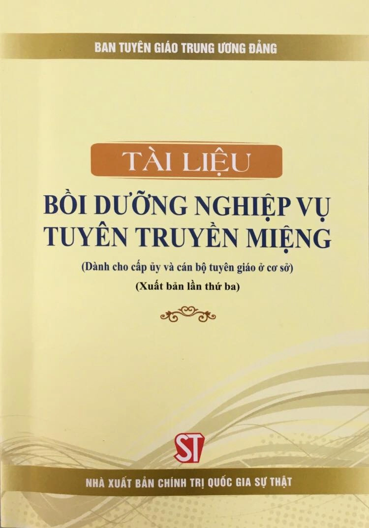 Tài Liệu Bồi Dưỡng Nghiệp Vụ Tuyên Truyền Miệng
