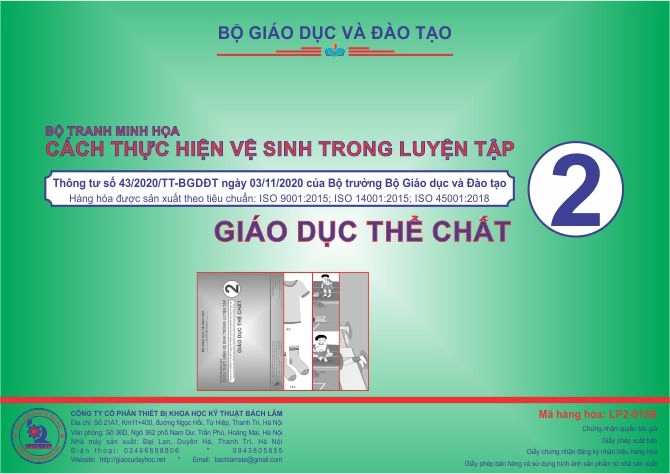 Bộ tranh minh họa cách thực hiện vệ sinh cá nhân trong tập luyện
