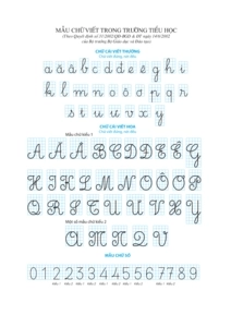Tranh chữ dạy tập viết lớp 1