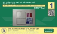 Bộ thiết bị dạy số và so sánh số lớp 1