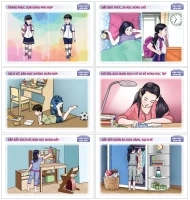 Bộ tranh sinh hoạt nề nếp (HS)