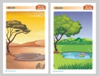 Tranh mùa mưa và mùa khô