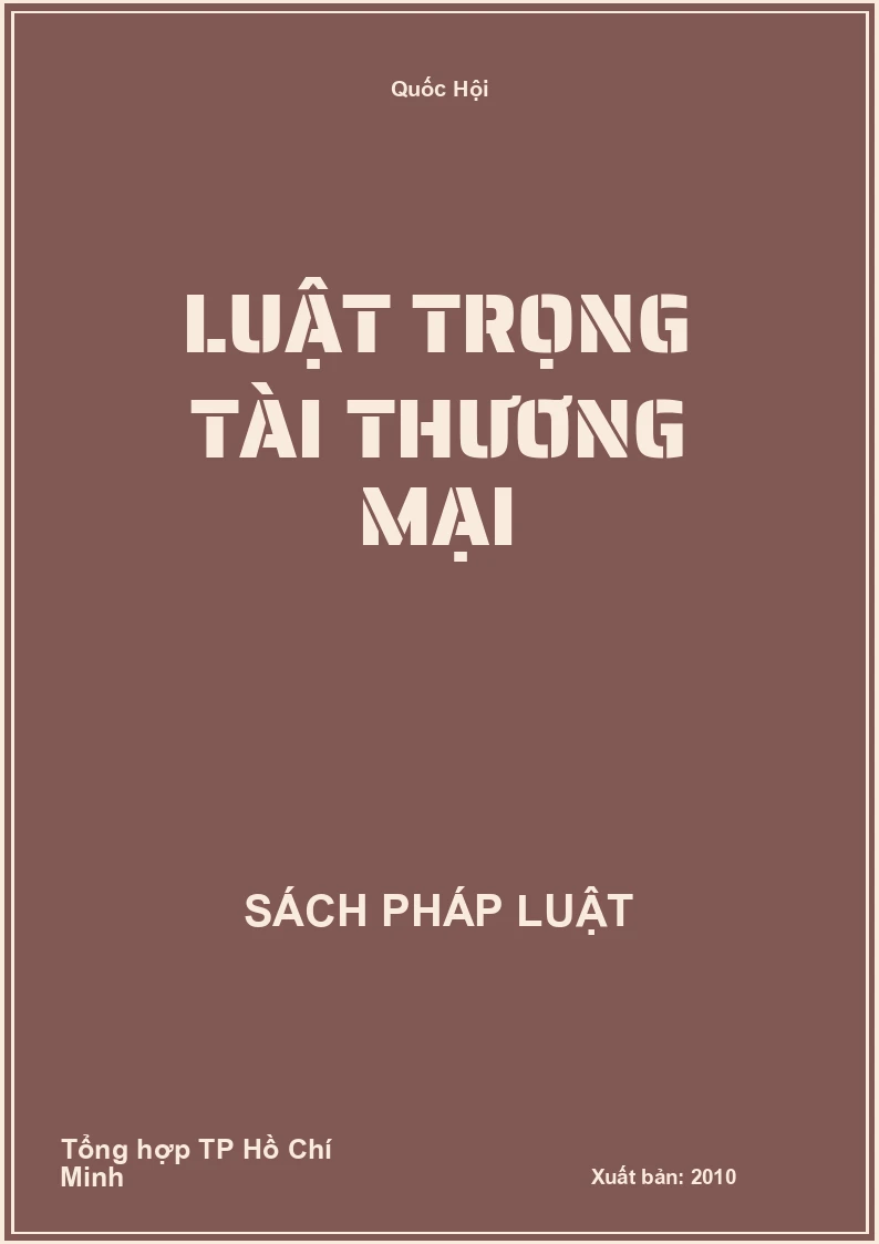 Luật trọng tài thương mại