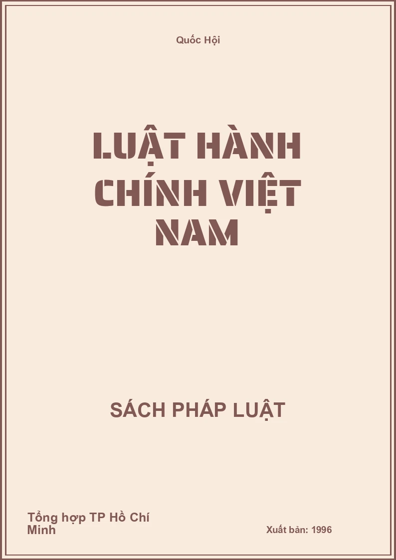 Luật hành chính Việt Nam