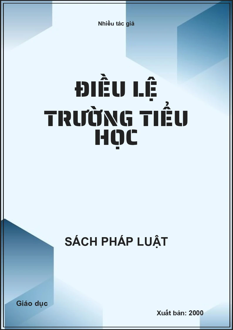Điều lệ trường tiểu học