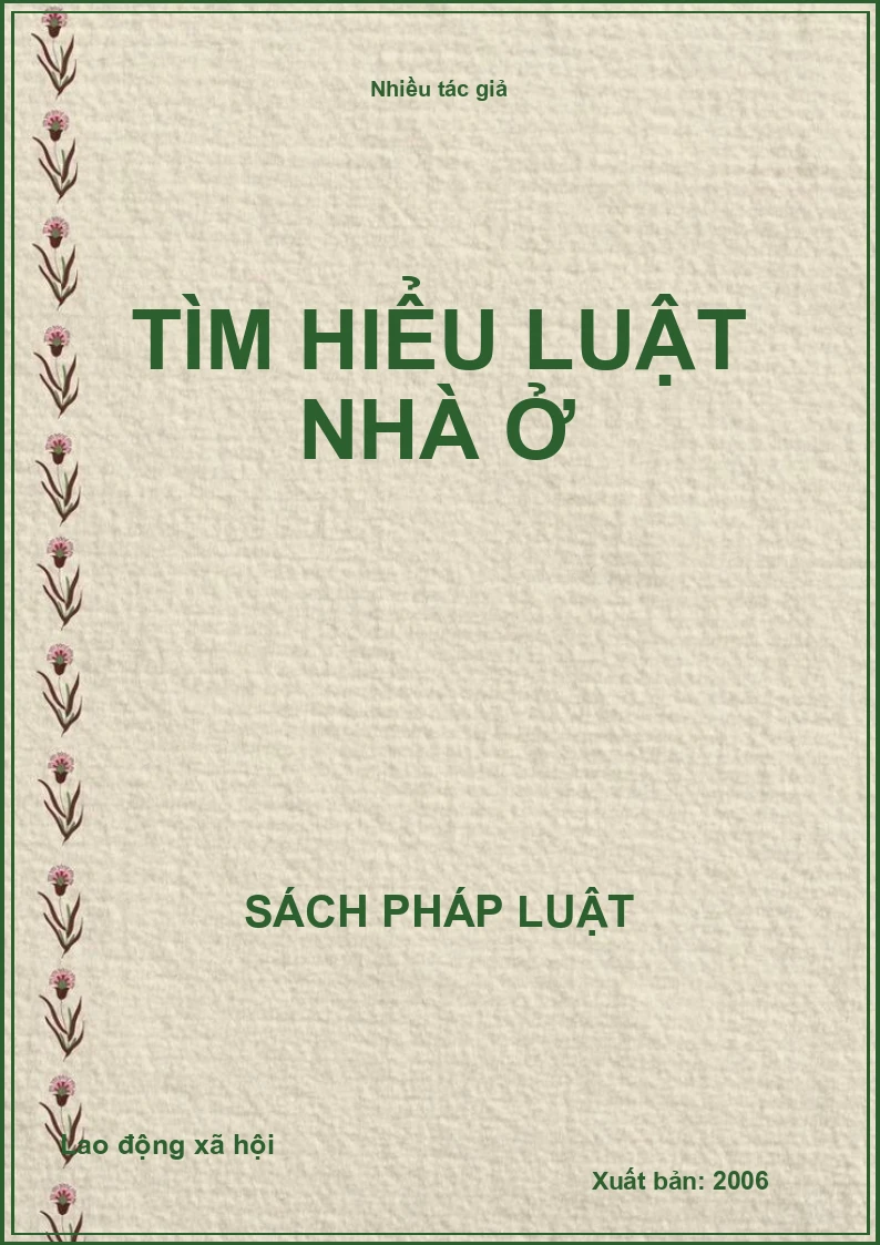 Tìm hiểu Luật Nhà ở