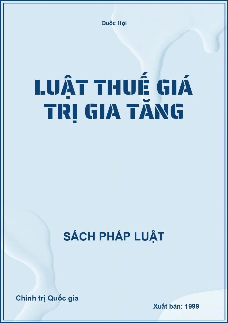 Luật thuế giá trị gia tăng