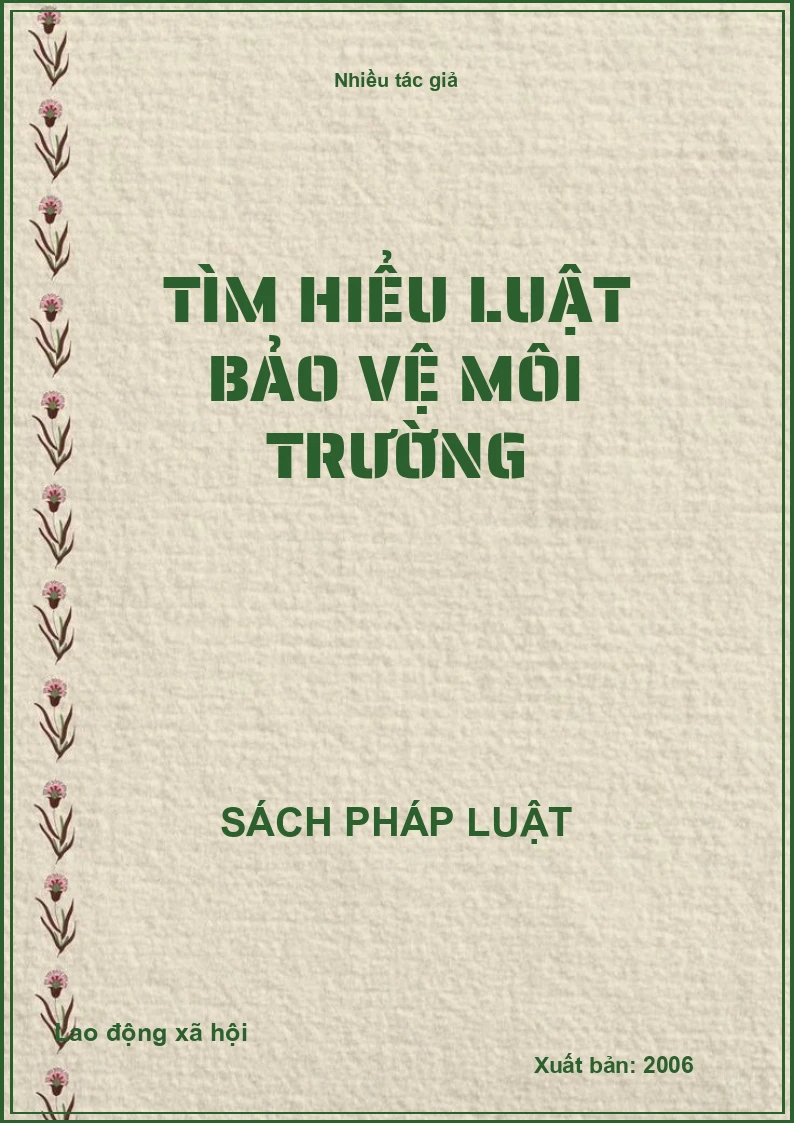 Tìm hiểu Luật Bảo vệ môi trường