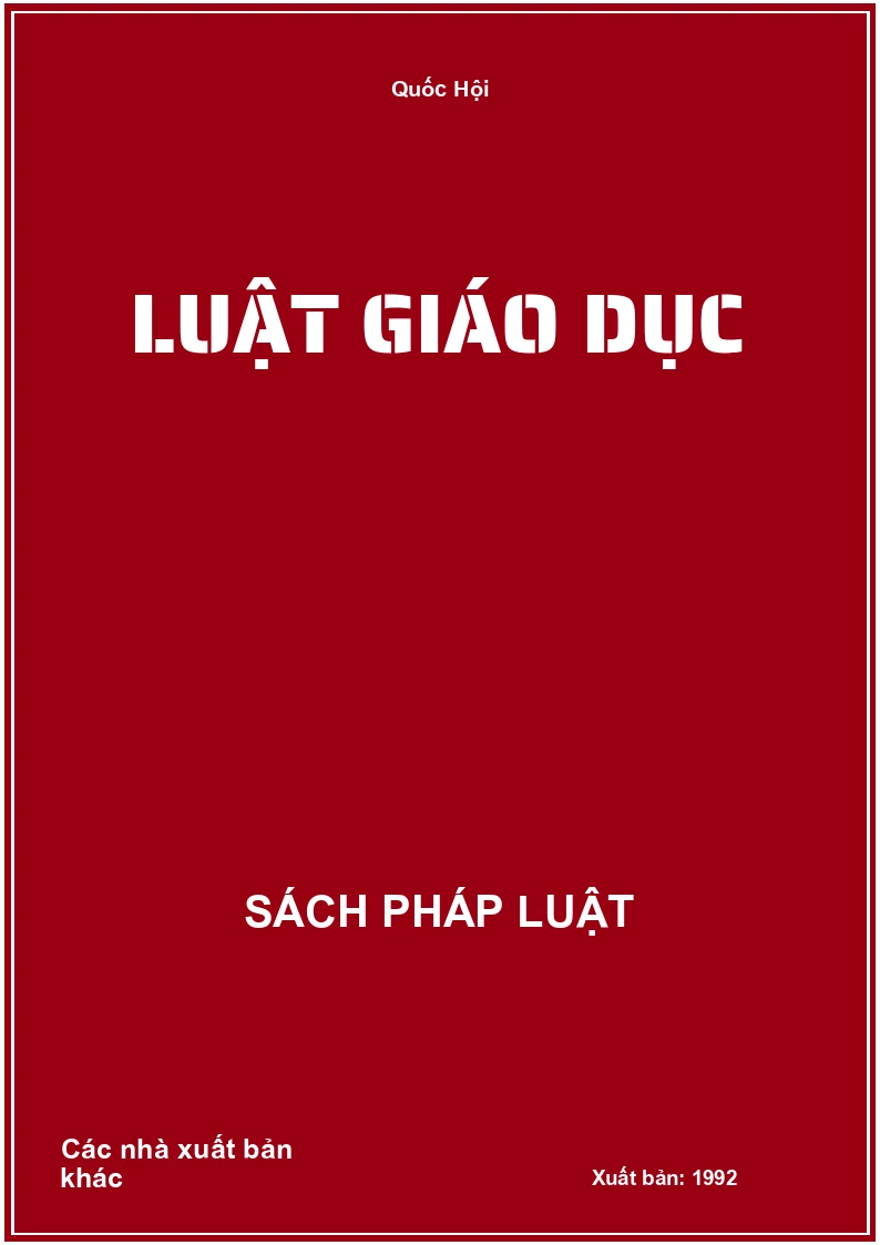 Luật giáo dục