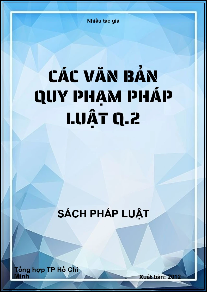 Các văn bản quy phạm pháp luật Q.2