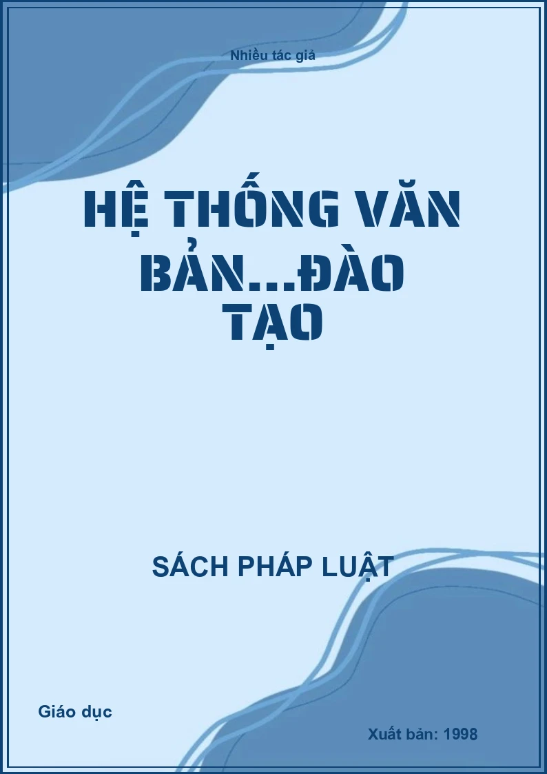 Hệ thống văn bản…đào tạo