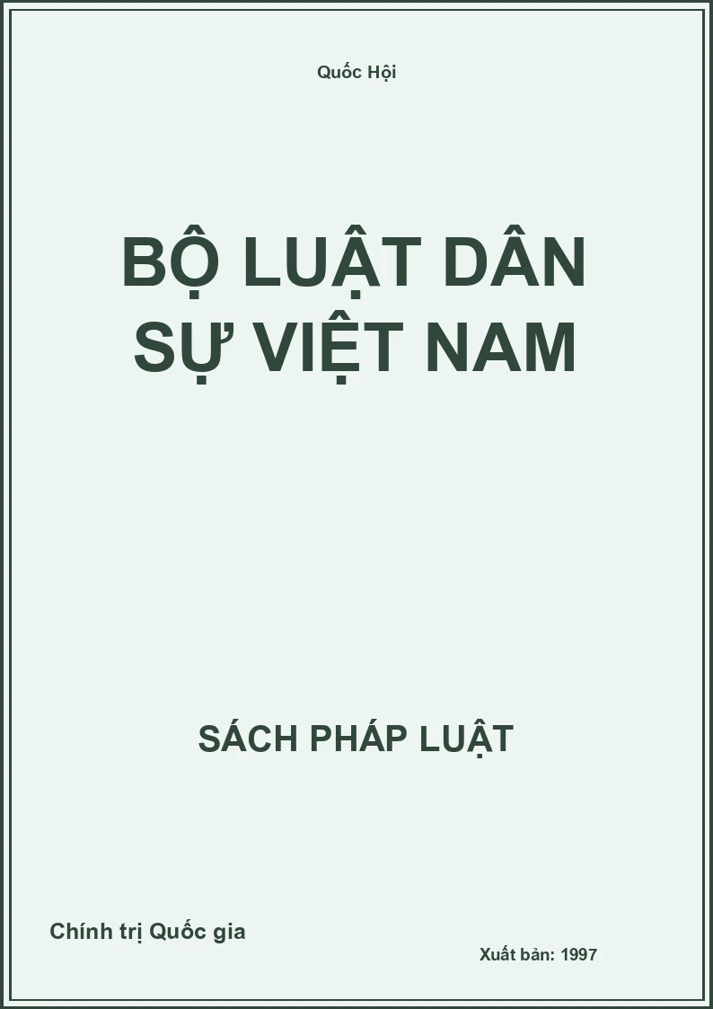 Bộ luật Dân sự Việt Nam