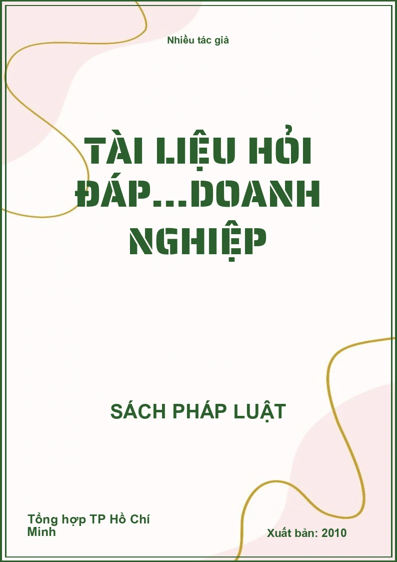 Tài liệu hỏi đáp…doanh nghiệp