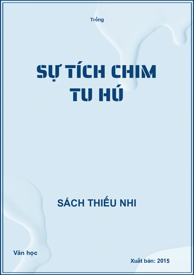 Sự tích chim tu hú