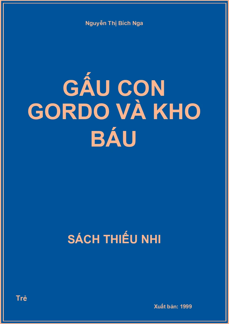 Gấu con Gordo và kho báu