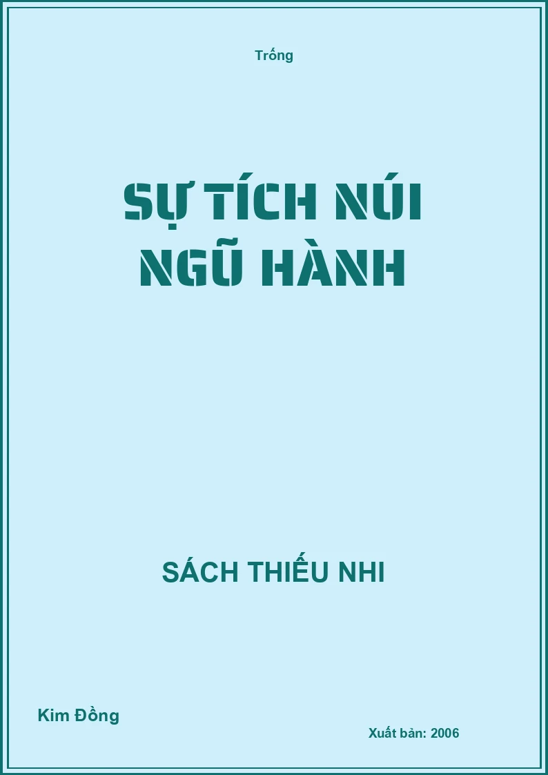 Sự tích núi ngũ hành