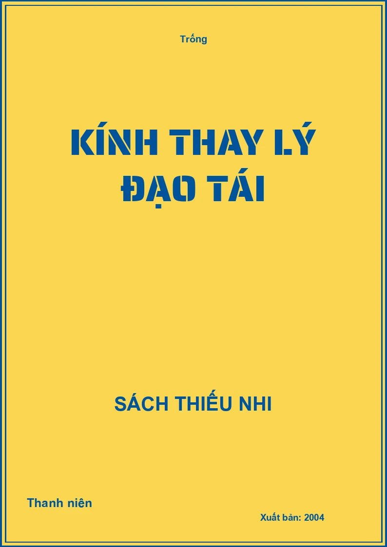 Kính thay Lý Đạo Tái