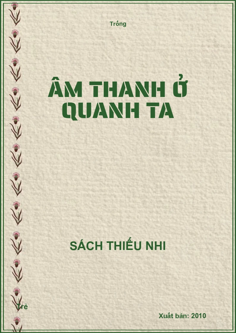 Âm thanh ở quanh ta