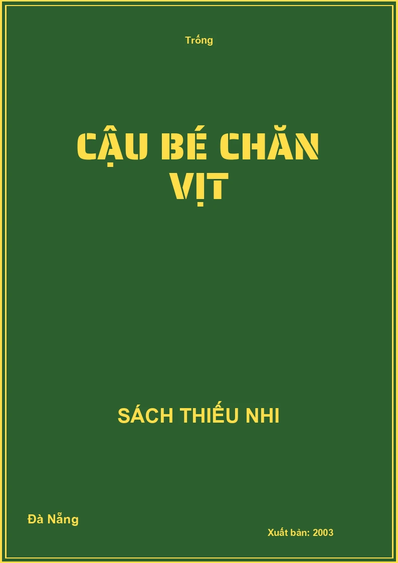 Cậu bé chăn vịt