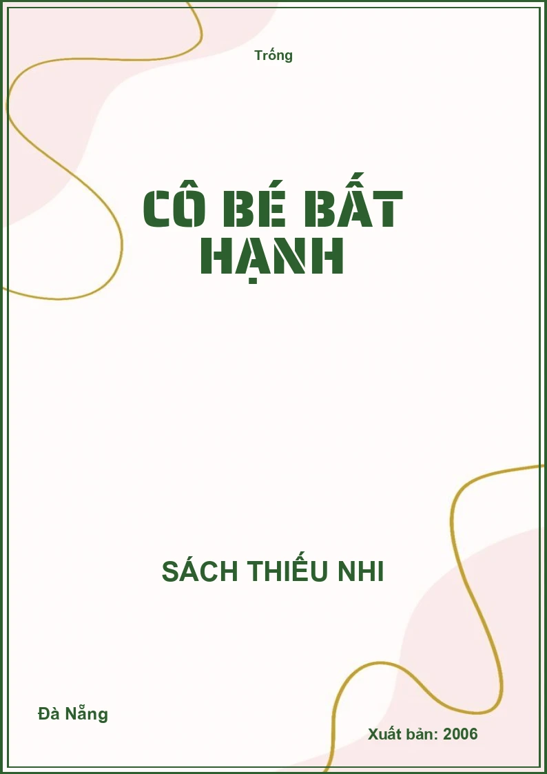 Cô bé bất hạnh