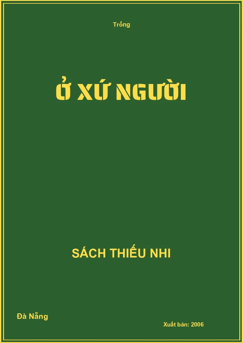 Ở xứ người