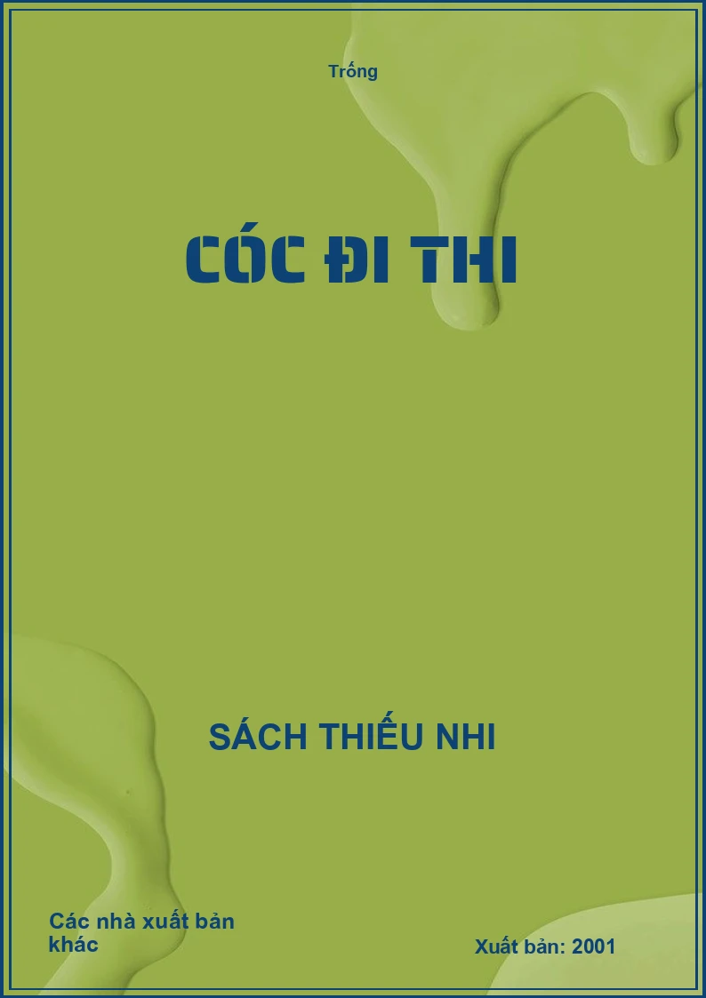 Cóc đi thi