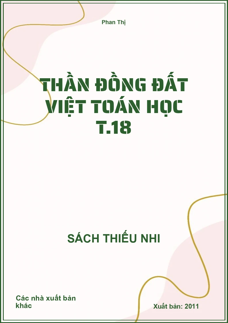 Thần đồng đất Việt Toán học T.18