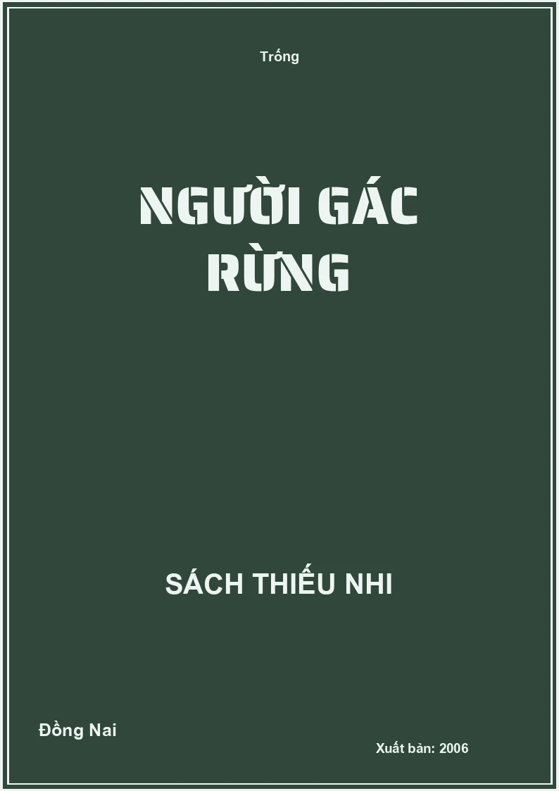 Người gác rừng
