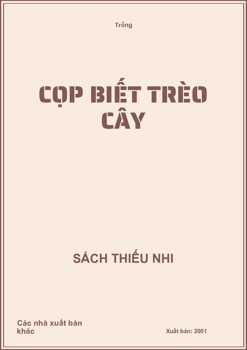 Cọp biết trèo cây