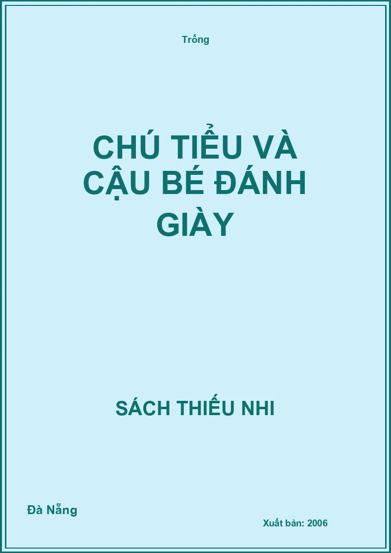 Chú tiểu và cậu bé đánh giày