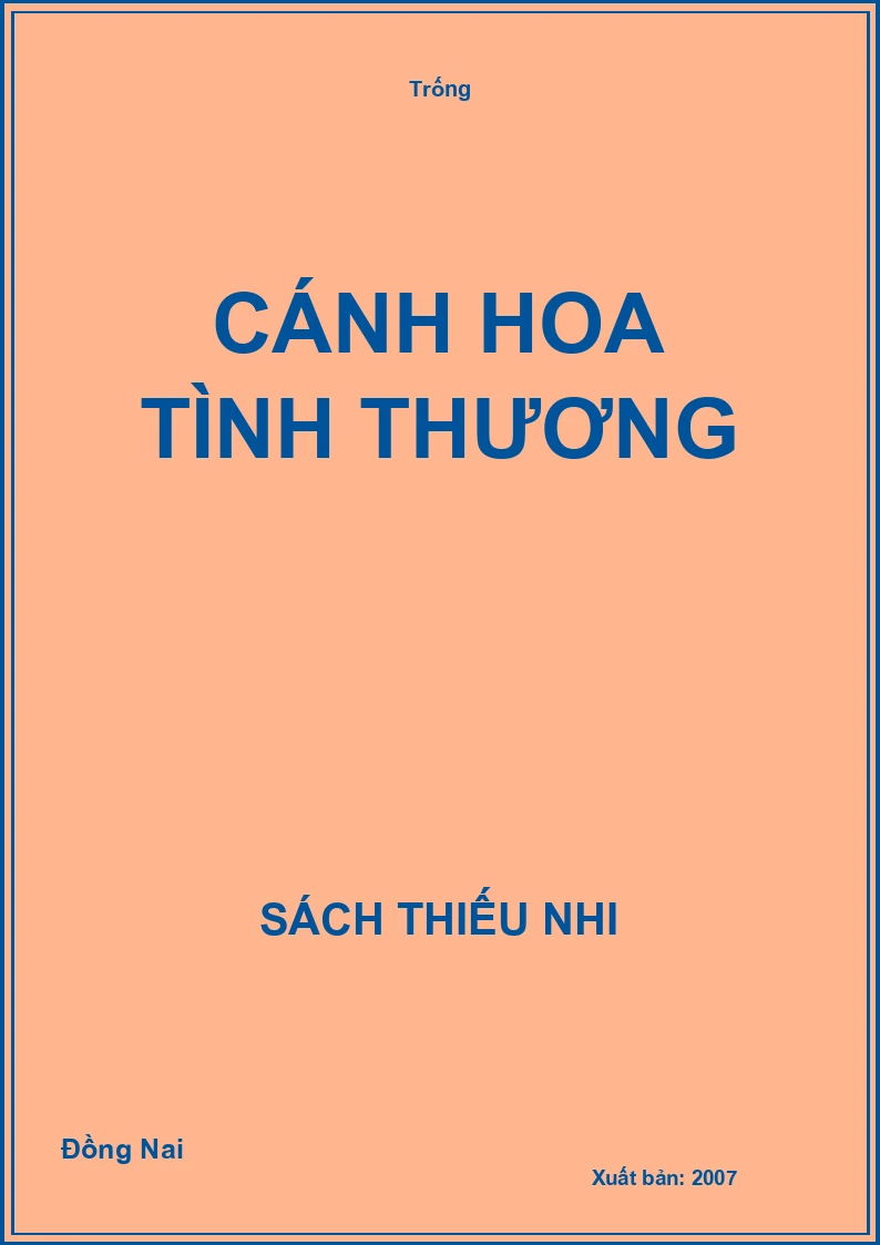 Cánh hoa tình thương