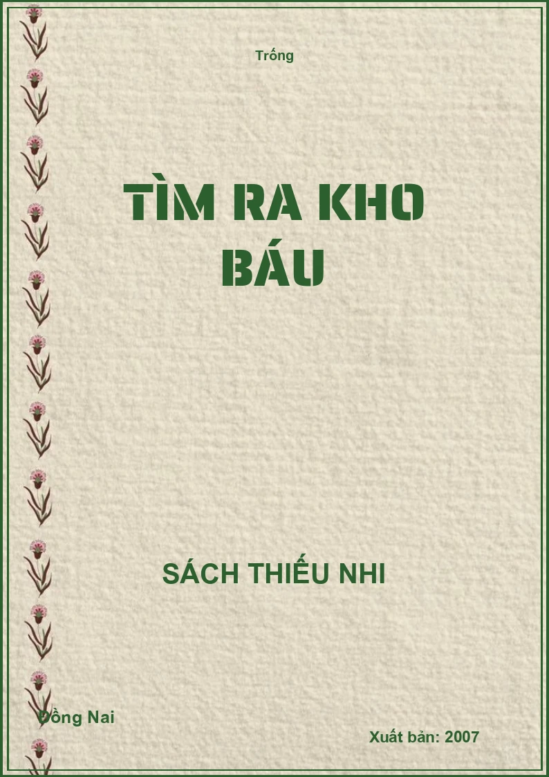 Tìm ra kho báu