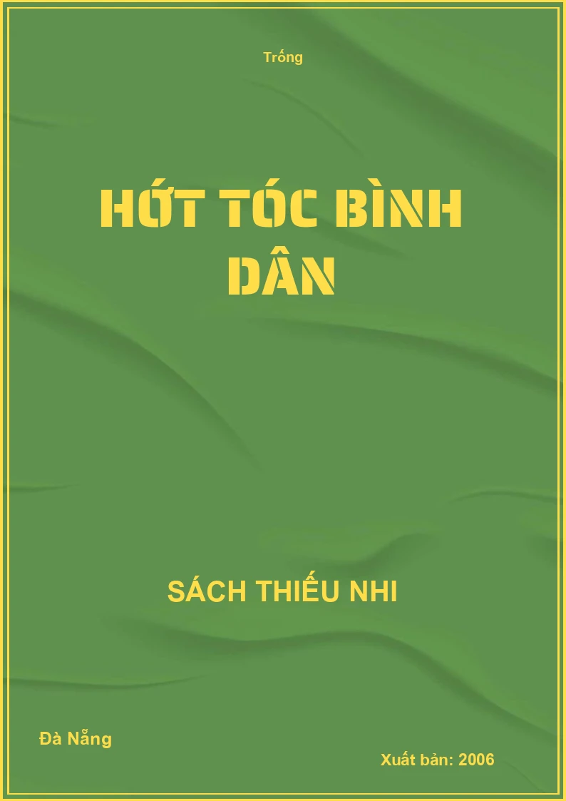 Hớt tóc bình dân