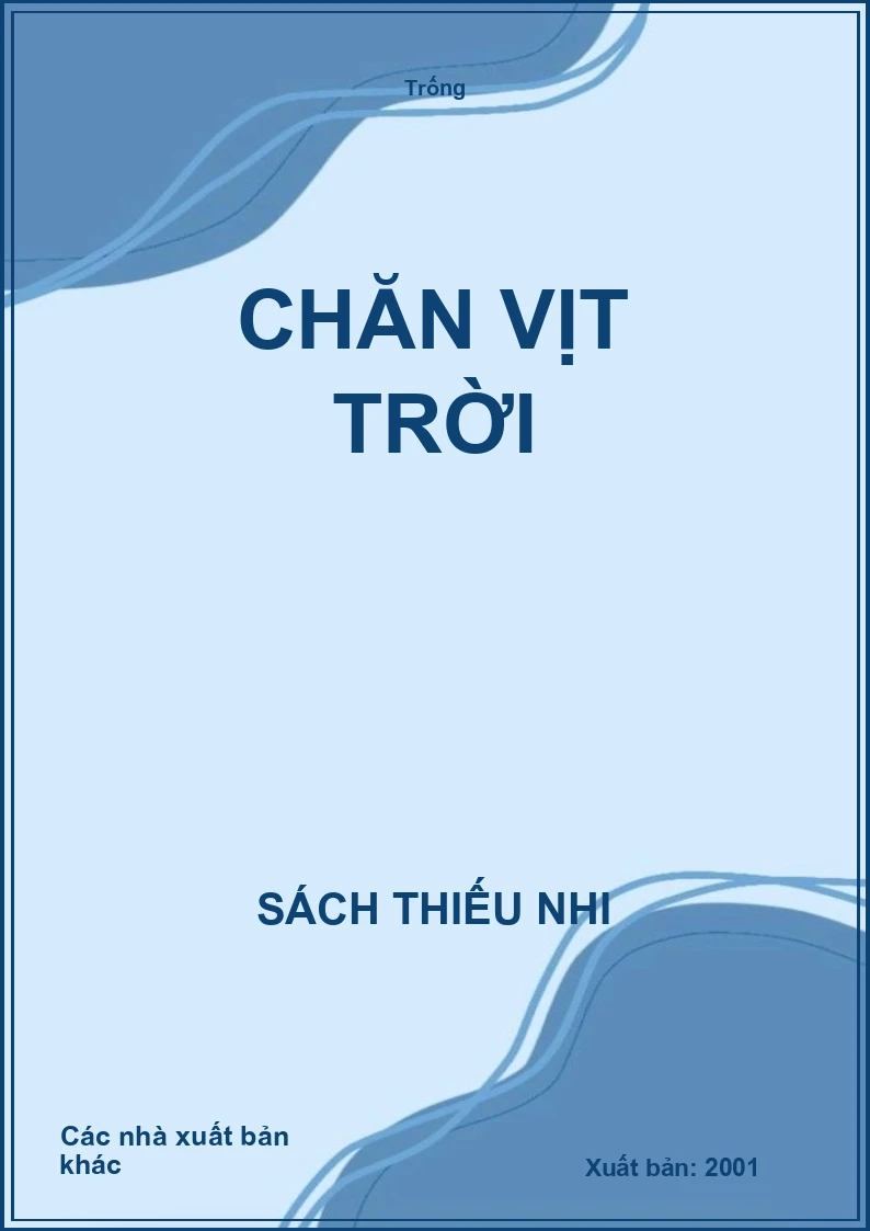 Chăn vịt trời